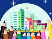 Play Coloring Book: City Walk Game on FOG.COM